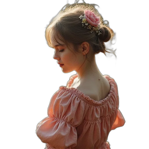 dress, jewelry, crown, flower transparent PNG cut-out