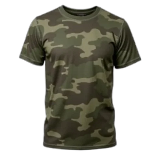 3d render, earth tones, green, plain, unadorned, t-shirt, camouflage, pattern transparent PNG cut-out