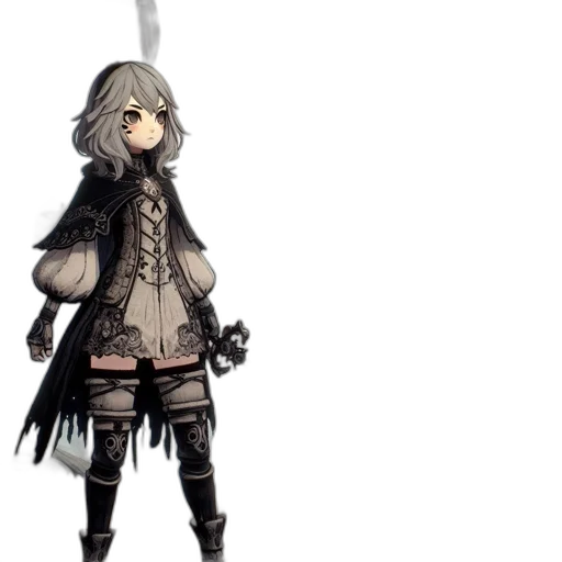 staff, sword, weapon, jacket, concept art, fantasy art, pixel art, 3d render transparent PNG cut-out