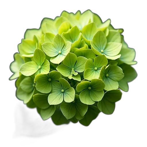 flower, crown, jewelry, food, 3d render, photorealistic, green, close-up transparent PNG cut-out