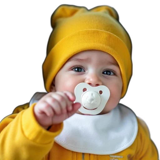 mask, face, hat, photorealistic, oil painting, 3d render, baby, wearing transparent PNG cut-out