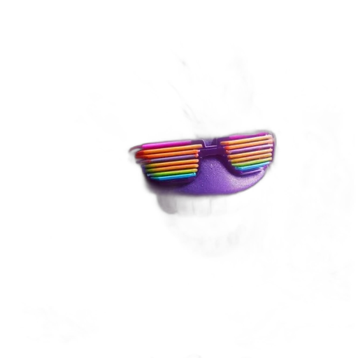 mask, hat, jewelry, staff, 3d render, vaporwave, photorealistic, concept art transparent PNG cut-out