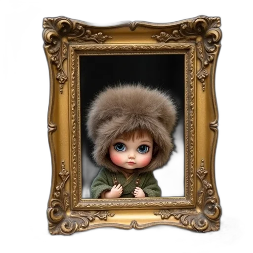 jacket, face, creature, oil painting, photorealistic, concept art, fantasy art, snow transparent PNG cut-out