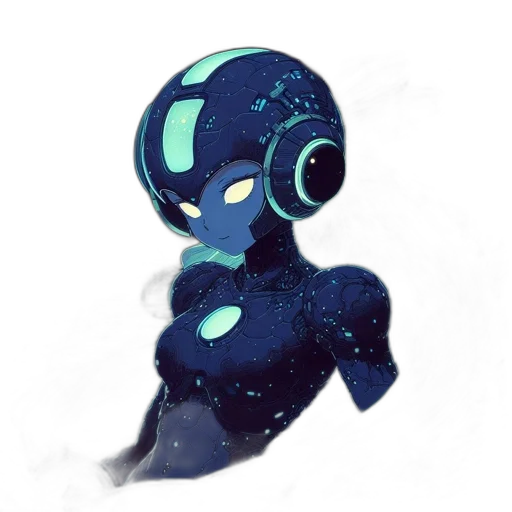 robot, mask, creature, dress, concept art, watercolor, 3d render, pixel art transparent PNG cut-out