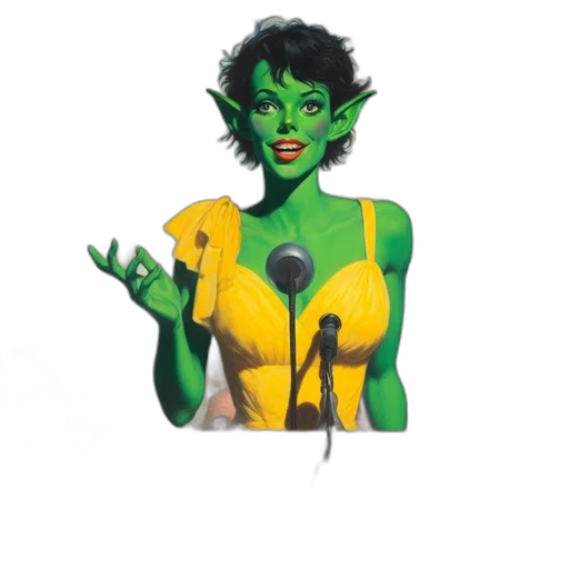 staff, mask, concept art, fantasy art, pixel art, comic book art, green, green-skinned transparent PNG cut-out