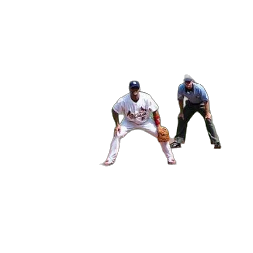 animal, creature, pixel art, concept art, baseball, player, white, uniform transparent PNG cut-out