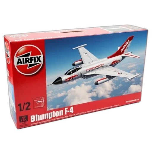 red, white, box, words, airfix, douglas, phantom, f-4 transparent PNG cut-out