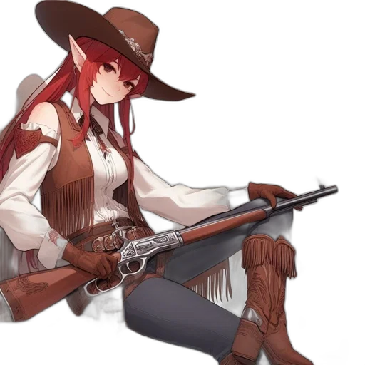 weapon, staff, hat, anime, concept art, fantasy art, pixel art, red transparent PNG cut-out
