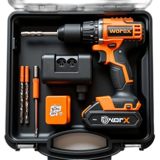 weapon, staff, robot, black, orange, cordless, drill, bit transparent PNG cut-out