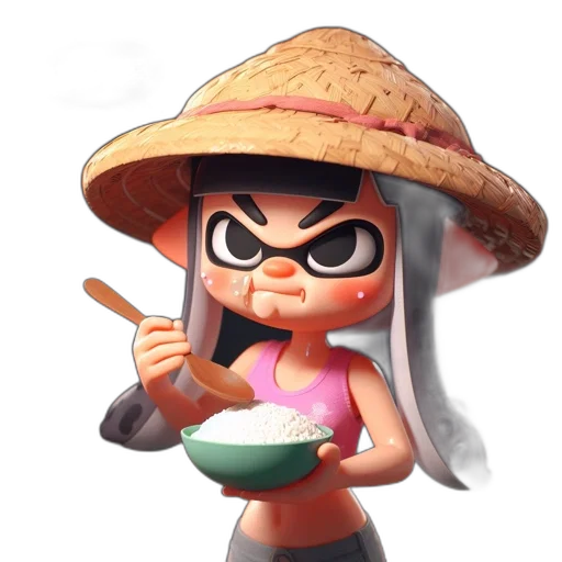 food, hat, weapon, staff, 3d render, concept art, cartoon, anime transparent PNG cut-out
