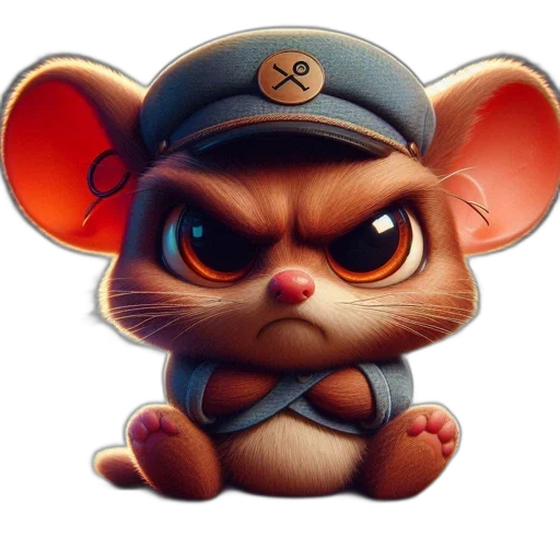 staff, hat, 3d render, concept art, photorealistic, cartoon, serious, digitally transparent PNG cut-out