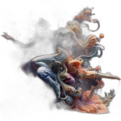 dragon, creature, concept art, fantasy art, 3d render, photorealistic, fog, fire transparent PNG cut-out
