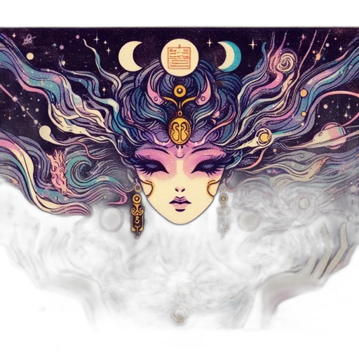 mask, crown, fantasy art, concept art, pixel art, watercolor, outer space, night transparent PNG cut-out
