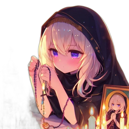 weapon, dress, sword, staff, anime, pixel art, concept art, fantasy art transparent PNG cut-out