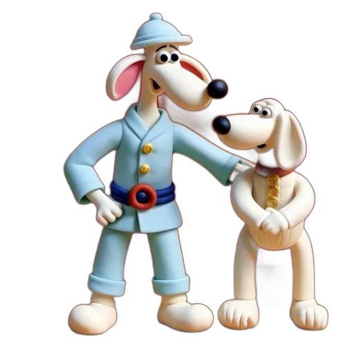 staff, animal, 3d render, cartoon, concept art, photorealistic, fog, two transparent PNG cut-out