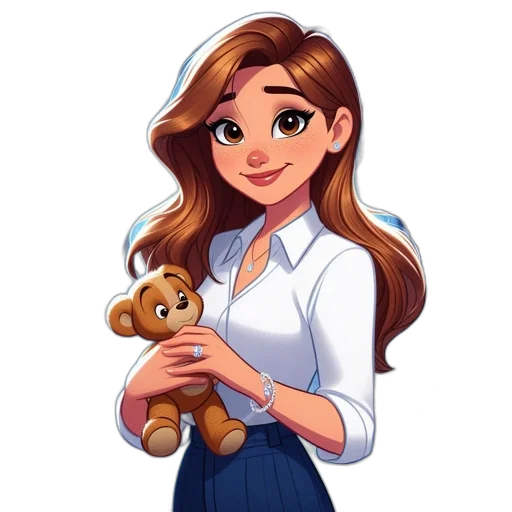 staff, face, cartoon, concept art, pixel art, fantasy art, young, woman transparent PNG cut-out