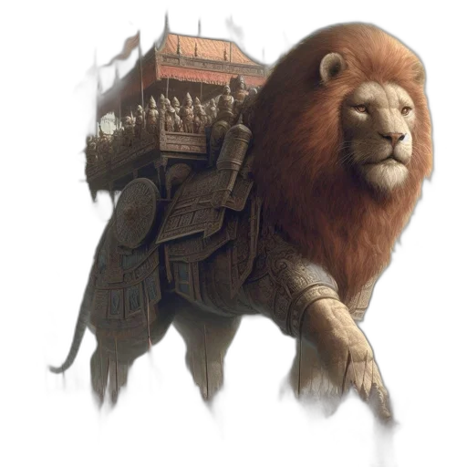 animal, creature, staff, concept art, fantasy art, photorealistic, 3d render, earth tones transparent PNG cut-out