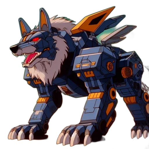 animal, weapon, creature, robot, concept art, 3d render, large, robotic transparent PNG cut-out