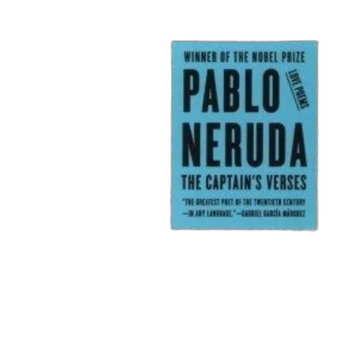 cover, captain, verses, pablo, neruda, featuring, blue, background transparent PNG cut-out