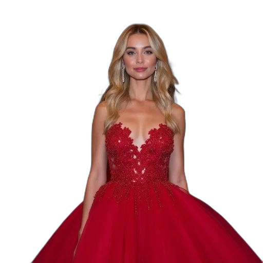 dress, red, jessica, ford transparent PNG cut-out