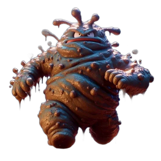 creature, animal, mask, robot, concept art, 3d render, fantasy art, large transparent PNG cut-out