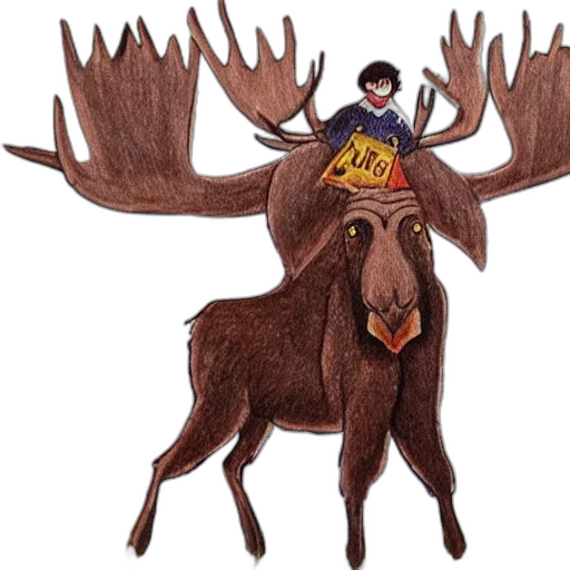 animal, crown, concept art, watercolor transparent PNG cut-out