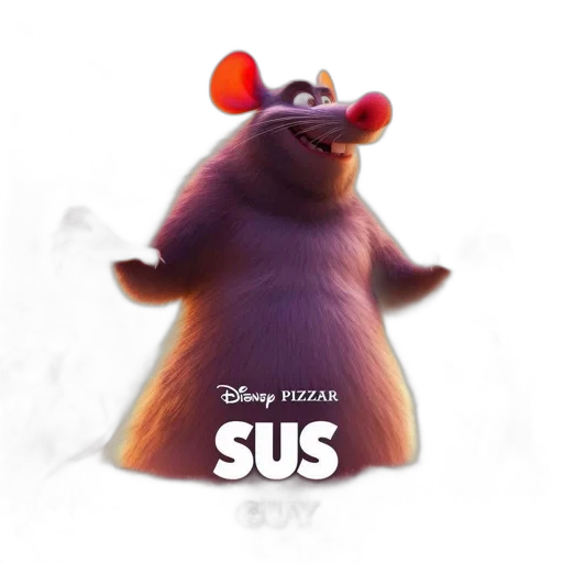 concept art, 3d render, poster, animated, film, sus, guy, confident transparent PNG cut-out