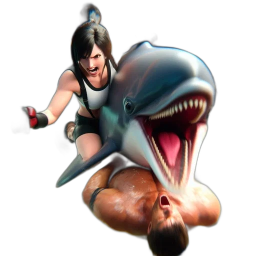 creature, animal, 3d render, concept art, photorealistic, underwater, inside, boxing transparent PNG cut-out