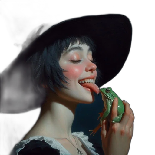 food, hat, face, jewelry, photorealistic, oil painting, fantasy art, concept art transparent PNG cut-out