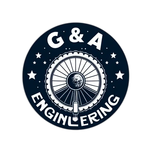 circular, logo, featuring, text, engineering, top, larger, font transparent PNG cut-out