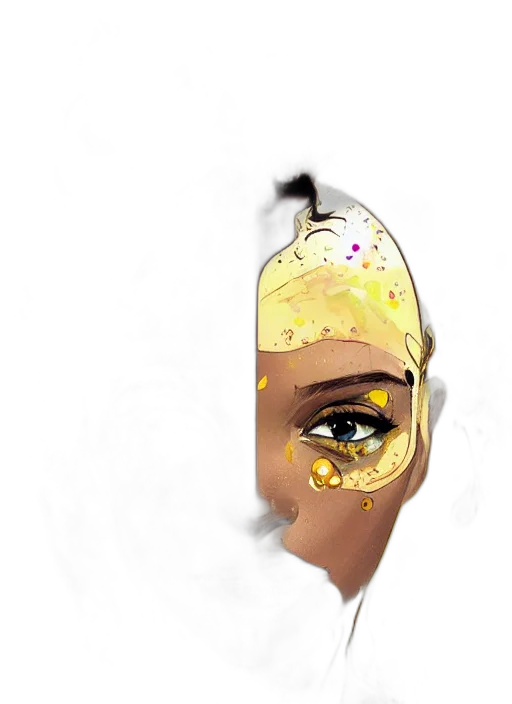mask, crown, face, jewelry transparent PNG cut-out