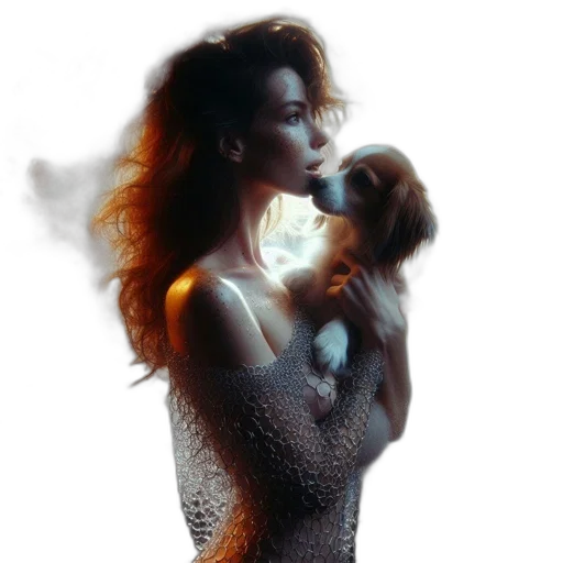 animal, dress, photorealistic, oil painting, fantasy art, pixel art, underwater, outer space transparent PNG cut-out