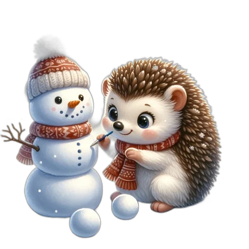 photorealistic, 3d render, concept art, pixel art, snow, animated, scene, features transparent PNG cut-out
