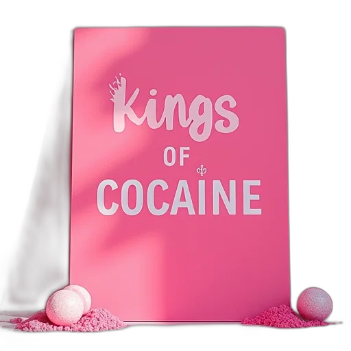vaporwave, pink, poster, words, kings, cocaine, written transparent PNG cut-out