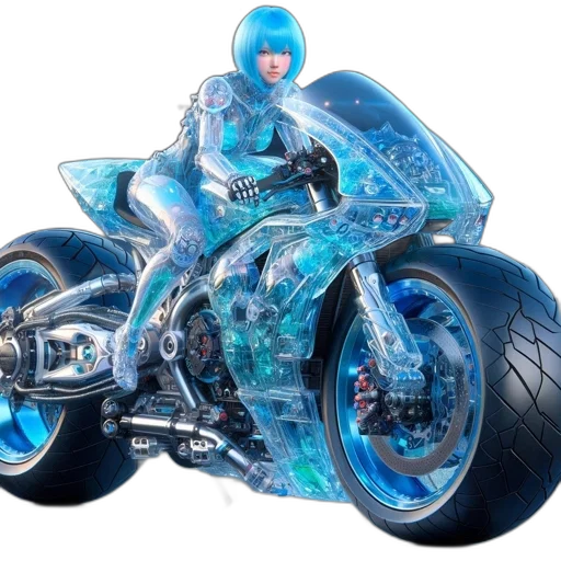 car, robot, jewelry, weapon, 3d render, cyberpunk, concept art, photorealistic transparent PNG cut-out