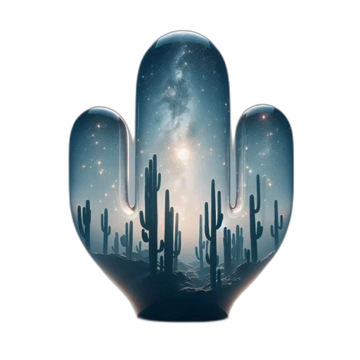concept art, fantasy art, 3d render, photorealistic, outer space, enclosed, desert, scene transparent PNG cut-out