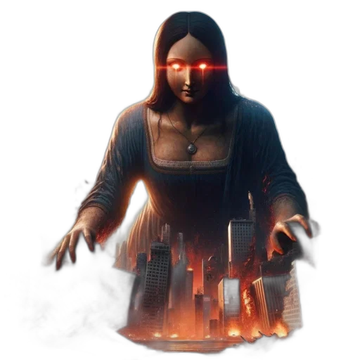 mask, staff, face, concept art, fantasy art, pixel art, 3d render, fire transparent PNG cut-out