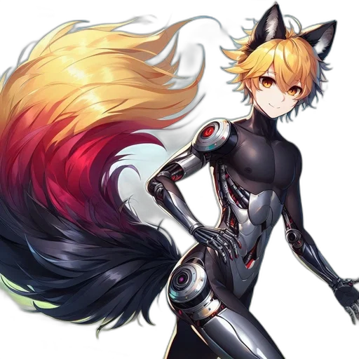 staff, animal, creature, anime, fantasy art, concept art, pixel art, monochrome transparent PNG cut-out