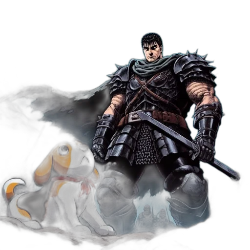 dragon, sword, weapon, fantasy art, concept art, comic book art, pixel art, fog transparent PNG cut-out