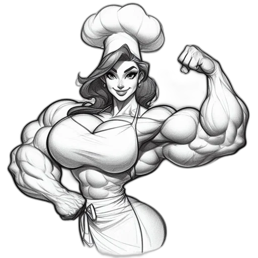 food, staff, weapon, dress, cartoon, concept art, pencil sketch, comic book art transparent PNG cut-out
