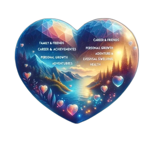 fantasy art, concept art, vivid, digital, piece, heart-shaped, gem, holds transparent PNG cut-out