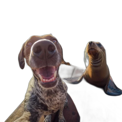 animal, creature, staff, bottle, photorealistic, 3d render, concept art, underwater transparent PNG cut-out
