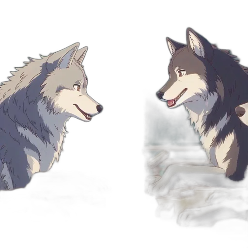 creature, concept art, watercolor, anime, fantasy art, fog, monochrome, dark transparent PNG cut-out