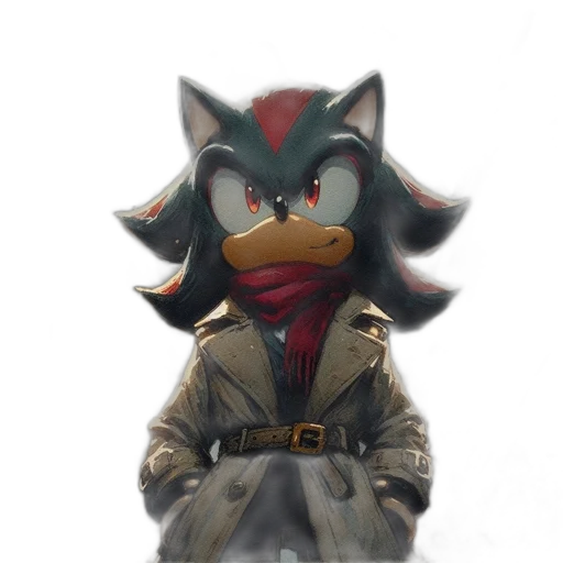 mask, animal, jacket, staff, 3d render, concept art, fantasy art, pixel art transparent PNG cut-out