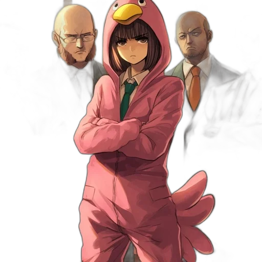 animal, mask, jacket, creature, concept art, anime, cartoon, pixel art transparent PNG cut-out