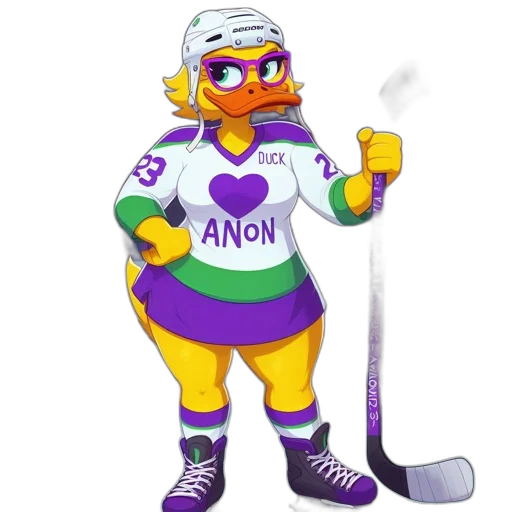 animal, robot, cartoon, concept art, anthropomorphic, duck, wearing, white transparent PNG cut-out