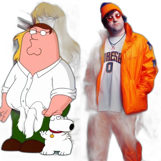 jacket, concept art, cartoon, photorealistic, fire, two, individuals, contrastingly transparent PNG cut-out