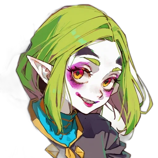 staff, mask, face, fantasy art, pixel art, concept art, anime, green transparent PNG cut-out