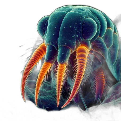 creature, animal, hair, concept art, 3d render, photorealistic, enlarged, sem transparent PNG cut-out