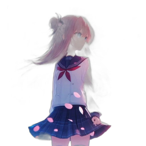 dress, jacket, creature, flower, anime, concept art, pixel art, 3d render transparent PNG cut-out